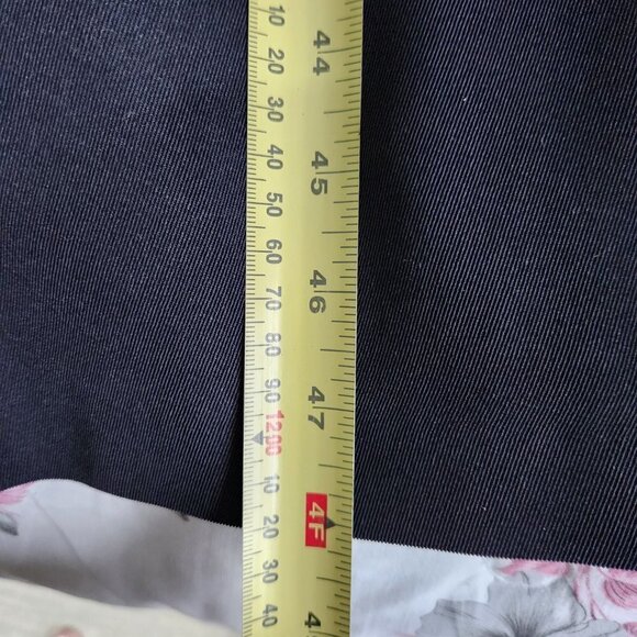 Novelti Long Coat Womens 9/10 Blue Polyester Pockets Lined Novelty for Lindor - Picture 9 of 15